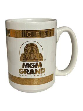 Vintage 1993 MGM Grand Las Vegas World's Largest Hotel Casino Theme Park Mug